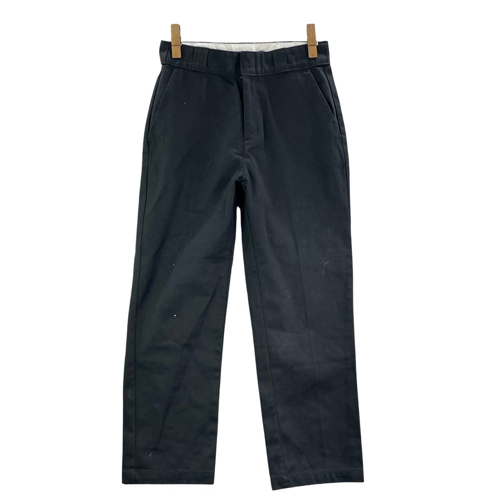 Dickies 876 Work Pants Womens 30x26 Black Original Fit Twill Trousers Streetwear